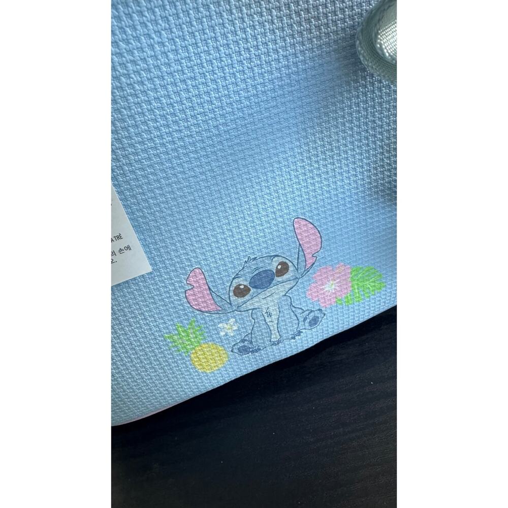 Disney Parks x Loungefly Stitch 626 Day Blue &Pink Waffle Texture Backpack NWT - Picture 4 of 6